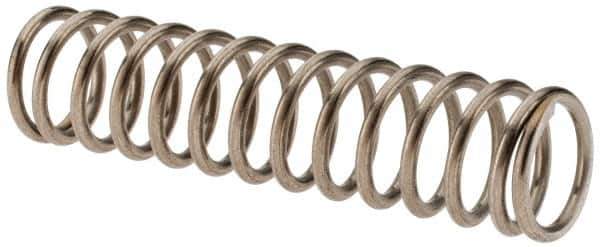 Value Collection - 0.48" OD, 0.054" Wire, 2" Free Length, Compression Spring - 11.04 Lb Spring Rating, Stainless Steel - Eagle Tool & Supply