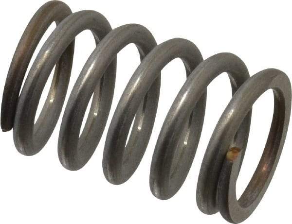 Value Collection - 0.48" OD, 0.062" Wire, 3/4" Free Length, Compression Spring - 56.19 Lb Spring Rating, Stainless Steel - Eagle Tool & Supply