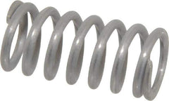 Value Collection - 0.48" OD, 0.062" Wire, 1" Free Length, Compression Spring - 40.15 Lb Spring Rating, Stainless Steel - Eagle Tool & Supply