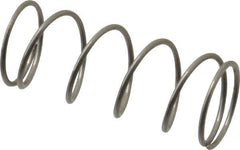 Value Collection - 0.6" OD, 0.041" Wire, 1-1/2" Free Length, Compression Spring - 4.21 Lb Spring Rating, Stainless Steel - Eagle Tool & Supply