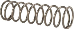 Value Collection - 0.6" OD, 0.054" Wire, 2" Free Length, Compression Spring - 8.19 Lb Spring Rating, Stainless Steel - Eagle Tool & Supply