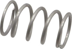 Value Collection - 0.6" OD, 0.062" Wire, 1" Free Length, Compression Spring - 26.49 Lb Spring Rating, Stainless Steel - Eagle Tool & Supply