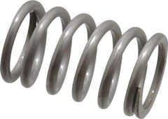 Value Collection - 0.6" OD, 0.072" Wire, 1" Free Length, Compression Spring - 47.36 Lb Spring Rating, Stainless Steel - Eagle Tool & Supply