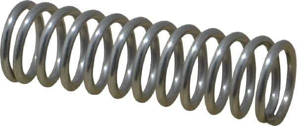 Value Collection - 0.6" OD, 0.072" Wire, 2" Free Length, Compression Spring - 21.84 Lb Spring Rating, Stainless Steel - Eagle Tool & Supply