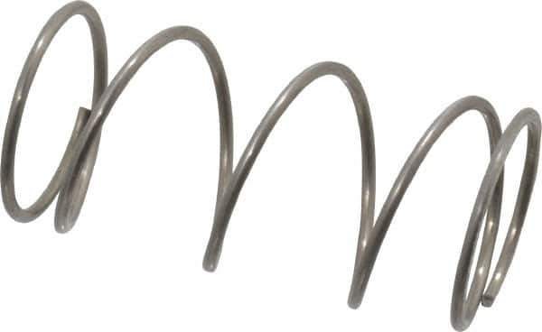 Value Collection - 0.72" OD, 0.047" Wire, 1-1/2" Free Length, Compression Spring - 5.13 Lb Spring Rating, Stainless Steel - Eagle Tool & Supply