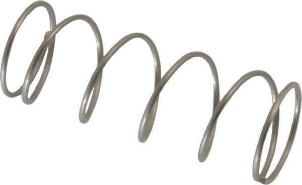 Value Collection - 0.72" OD, 0.047" Wire, 2" Free Length, Compression Spring - 3.78 Lb Spring Rating, Stainless Steel - Eagle Tool & Supply