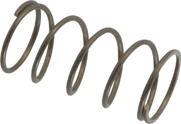 Value Collection - 0.72" OD, 0.054" Wire, 1-1/2" Free Length, Compression Spring - 8.07 Lb Spring Rating, Stainless Steel - Eagle Tool & Supply
