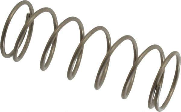 Value Collection - 0.72" OD, 0.054" Wire, 2" Free Length, Compression Spring - 5.94 Lb Spring Rating, Stainless Steel - Eagle Tool & Supply