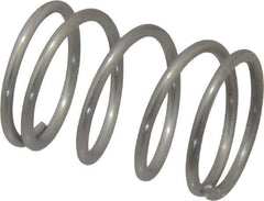 Value Collection - 0.72" OD, 0.062" Wire, 1" Free Length, Compression Spring - 20.15 Lb Spring Rating, Stainless Steel - Eagle Tool & Supply