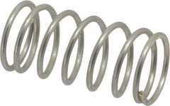 Value Collection - 0.72" OD, 0.062" Wire, 1-1/2" Free Length, Compression Spring - 12.83 Lb Spring Rating, Stainless Steel - Eagle Tool & Supply