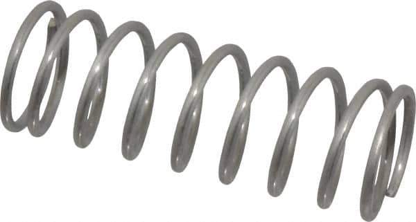 Value Collection - 0.72" OD, 0.062" Wire, 2" Free Length, Compression Spring - 9.4 Lb Spring Rating, Stainless Steel - Eagle Tool & Supply