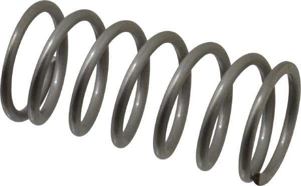 Value Collection - 0.72" OD, 0.072" Wire, 1-1/2" Free Length, Compression Spring - 21.64 Lb Spring Rating, Stainless Steel - Eagle Tool & Supply
