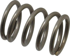 Value Collection - 0.72" OD, 0.08" Wire, 1" Free Length, Compression Spring - 51.1 Lb Spring Rating, Stainless Steel - Eagle Tool & Supply