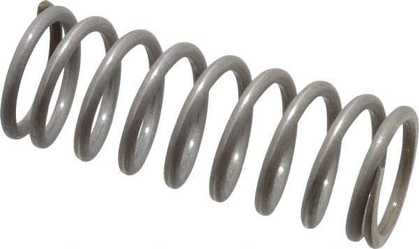 Value Collection - 0.72" OD, 0.08" Wire, 2" Free Length, Compression Spring - 23.32 Lb Spring Rating, Stainless Steel - Eagle Tool & Supply