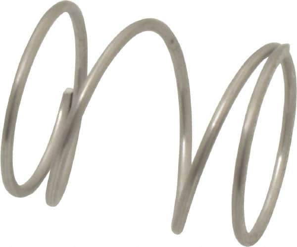 Value Collection - 0.85" OD, 0.054" Wire, 1" Free Length, Compression Spring - 10.18 Lb Spring Rating, Stainless Steel - Eagle Tool & Supply