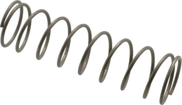 Value Collection - 0.85" OD, 0.062" Wire, 3" Free Length, Compression Spring - 4.84 Lb Spring Rating, Stainless Steel - Eagle Tool & Supply