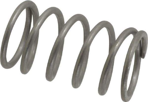 Value Collection - 0.85" OD, 0.08" Wire, 1-1/2" Free Length, Compression Spring - 24.16 Lb Spring Rating, Stainless Steel - Eagle Tool & Supply