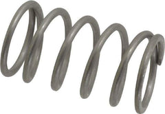 Value Collection - 0.85" OD, 0.08" Wire, 1-1/2" Free Length, Compression Spring - 24.16 Lb Spring Rating, Stainless Steel - Eagle Tool & Supply