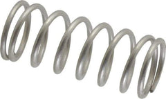Value Collection - 0.85" OD, 0.08" Wire, 2" Free Length, Compression Spring - 17.58 Lb Spring Rating, Stainless Steel - Eagle Tool & Supply