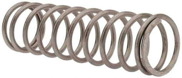 Value Collection - 0.85" OD, 0.08" Wire, 3" Free Length, Compression Spring - 11.4 Lb Spring Rating, Stainless Steel - Eagle Tool & Supply