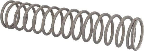 Value Collection - 0.85" OD, 0.08" Wire, 4" Free Length, Compression Spring - 8.42 Lb Spring Rating, Stainless Steel - Eagle Tool & Supply