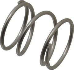 Value Collection - 0.975" OD, 0.072" Wire, 1" Free Length, Compression Spring - 21.92 Lb Spring Rating, Stainless Steel - Eagle Tool & Supply