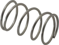 Value Collection - 0.975" OD, 0.072" Wire, 1-1/2" Free Length, Compression Spring - 13.84 Lb Spring Rating, Stainless Steel - Eagle Tool & Supply