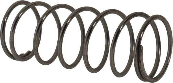 Value Collection - 0.975" OD, 0.072" Wire, 2-1/2" Free Length, Compression Spring - 7.96 Lb Spring Rating, Stainless Steel - Eagle Tool & Supply