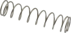 Value Collection - 0.975" OD, 0.072" Wire, 4" Free Length, Compression Spring - 4.86 Lb Spring Rating, Stainless Steel - Eagle Tool & Supply
