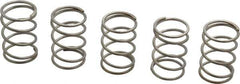 Value Collection - 0.975" OD, 0.08" Wire, 1-1/2" Free Length, Compression Spring - 19.73 Lb Spring Rating, Stainless Steel - Eagle Tool & Supply
