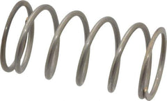 Value Collection - 0.975" OD, 0.08" Wire, 2" Free Length, Compression Spring - 14.37 Lb Spring Rating, Stainless Steel - Eagle Tool & Supply