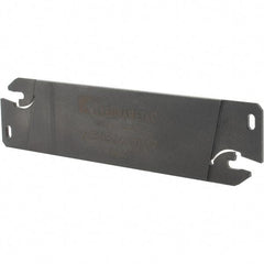 Kennametal - 1.0236" Blade Height, 0.0709" Blade Width, 4.3307" OAL, Neutral Cut, Double End Indexable Cut-Off Blade - 17mm Max Depth of Cut, A2BNSN Blade, A2 Cut-Off Series - Eagle Tool & Supply