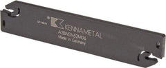 Kennametal - 1.2598" Blade Height, 0.2126" Blade Width, 5.9055" OAL, Neutral Cut, Double End Indexable Cut-Off Blade - 60mm Max Depth of Cut, A2BNSN Blade, A2 Cut-Off Series - Eagle Tool & Supply