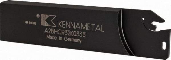 Kennametal - 1.2598" Blade Height, 0.315" Blade Width, 4.9213" OAL, Right Hand Cut, Single End Indexable Cut-Off Blade - 33mm Max Depth of Cut, A2BNC Blade, A2 Cut-Off Series - Eagle Tool & Supply