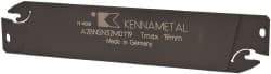 Kennametal - 1.2598" Blade Height, 0.0945" Blade Width, 5.9055" OAL, Neutral Cut, Double End Indexable Cut-Off Blade - 19mm Max Depth of Cut, A2BNSN Blade, A2 Cut-Off Series - Eagle Tool & Supply