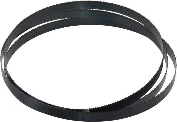 Starrett - 14 TPI, 5' 4-1/2" Long x 1/2" Wide x 0.025" Thick, Welded Band Saw Blade - Carbon Steel, Toothed Edge, Raker Tooth Set, Flexible Back, Contour Cutting - Eagle Tool & Supply