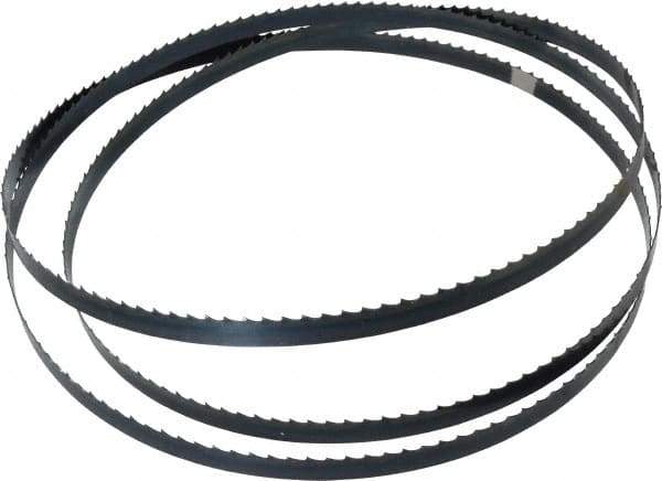 Starrett - 4 TPI, 7' 9" Long x 1/2" Wide x 0.025" Thick, Welded Band Saw Blade - Carbon Steel, Toothed Edge, Flexible Back, Contour Cutting - Eagle Tool & Supply