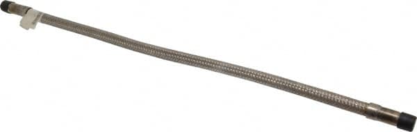 Made in USA - 24" OAL, 3/8" ID, 1,450 Max psi, Flexible Metal Hose Assembly - Eagle Tool & Supply