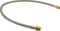 Made in USA - 48" OAL, 5/8" ID, 1,200 Max psi, Flexible Metal Hose Assembly - Eagle Tool & Supply