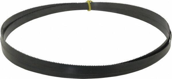 Starrett - 8 TPI, 10' 8" Long x 3/4" Wide x 0.032" Thick, Welded Band Saw Blade - Carbon Steel, Toothed Edge, Raker Tooth Set, Flexible Back, Contour Cutting - Eagle Tool & Supply