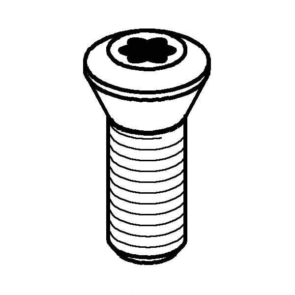 Kennametal - Lock Screw for Indexables - For Use with Wedges - Eagle Tool & Supply