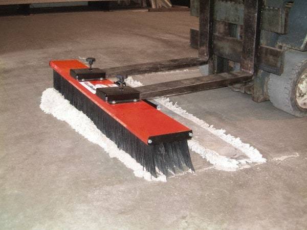 Trynex - 60" Wide Sweeper Fork Lift - Polypropylene Bristles - Eagle Tool & Supply