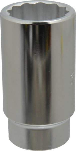 Proto - 1-5/16", 1/2" Drive, Deep Hand Socket - 12 Points, 3-1/2" OAL, Chrome Finish - Eagle Tool & Supply