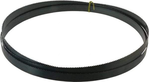 Starrett - 6 TPI, 12' 6" Long x 1" Wide x 0.035" Thick, Welded Band Saw Blade - Carbon Steel, Toothed Edge, Raker Tooth Set, Flexible Back, Contour Cutting - Eagle Tool & Supply