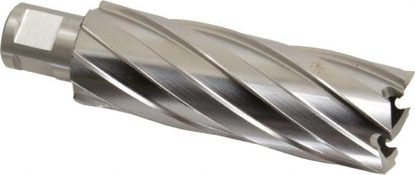 Hougen - 1-3/16" Diam x 3" Deep High Speed Steel Annular Cutter - Eagle Tool & Supply