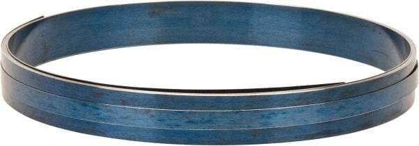 Value Collection - 3/32 Inch Thick x 1-1/2 Inch Wide x 53 Ft. Long, Spring Steel Coil - 1075 Blue Tempered Steel - Eagle Tool & Supply