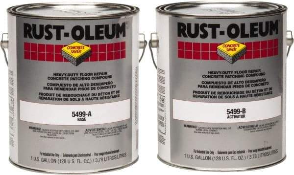 Rust-Oleum - 2 Gal Floor Repair - Gray, 12.5 Sq Ft/Gal at 1/8" Coverage - Eagle Tool & Supply