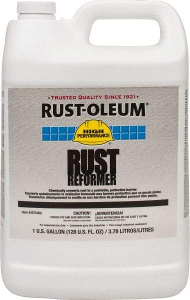 Rust-Oleum - 1 Gal Rust Converter - 590 to 1,175 Sq Ft/Gal Coverage, 40 min Tack Free Dry Time, 1 hr Full Dry Time - Eagle Tool & Supply