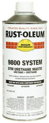Rust-Oleum - 1 Gal Gloss Alumi-NON Urethane Mastic - 162 to 274 Sq Ft/Gal Coverage, <340 g/L VOC Content, Direct to Metal - Eagle Tool & Supply