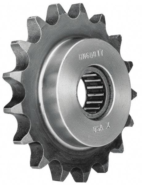 Browning - 1-3/4" Outside Diam, Steel, Chain Idler Sprocket - Chain Size 35 - Eagle Tool & Supply